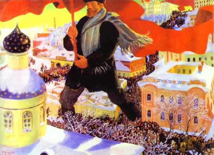 Boris Kustodiev Bolshevik Sweden oil painting art